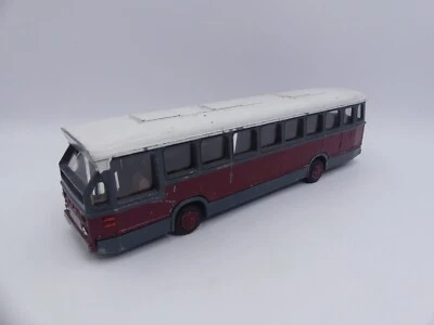Lion Toys DAF City Bus HTM Maroon Grey White 1/50 Diecast Holland Netherlands 9" - Image 1 of 4