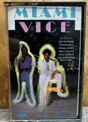 Miami Vice - 1985 - Television Soundtrack Cassette Tape Crockett & Tubbs 80's TV - Image 1 of 4