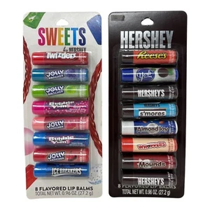 Lote de 16 bálsamos labiales con sabor Hershey/REESE'S & Sweet's 0,12 oz cada uno nuevo sellado - Imagen 1 de 2
