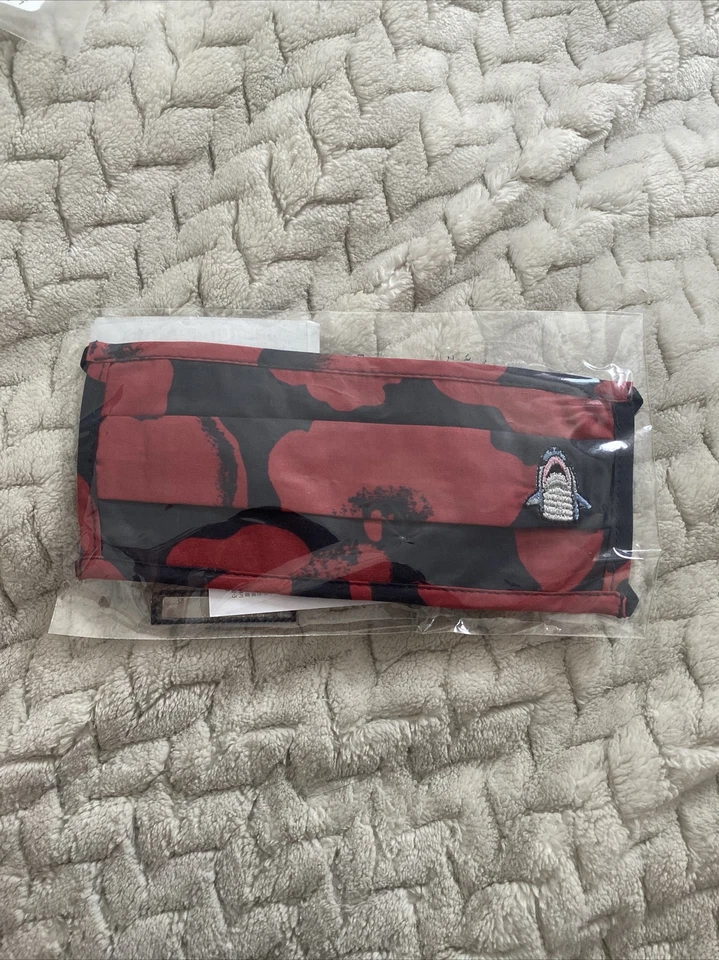 Coach Sharky Face Mask With Wild Flower Camo Print Navy - Image 1 of 1