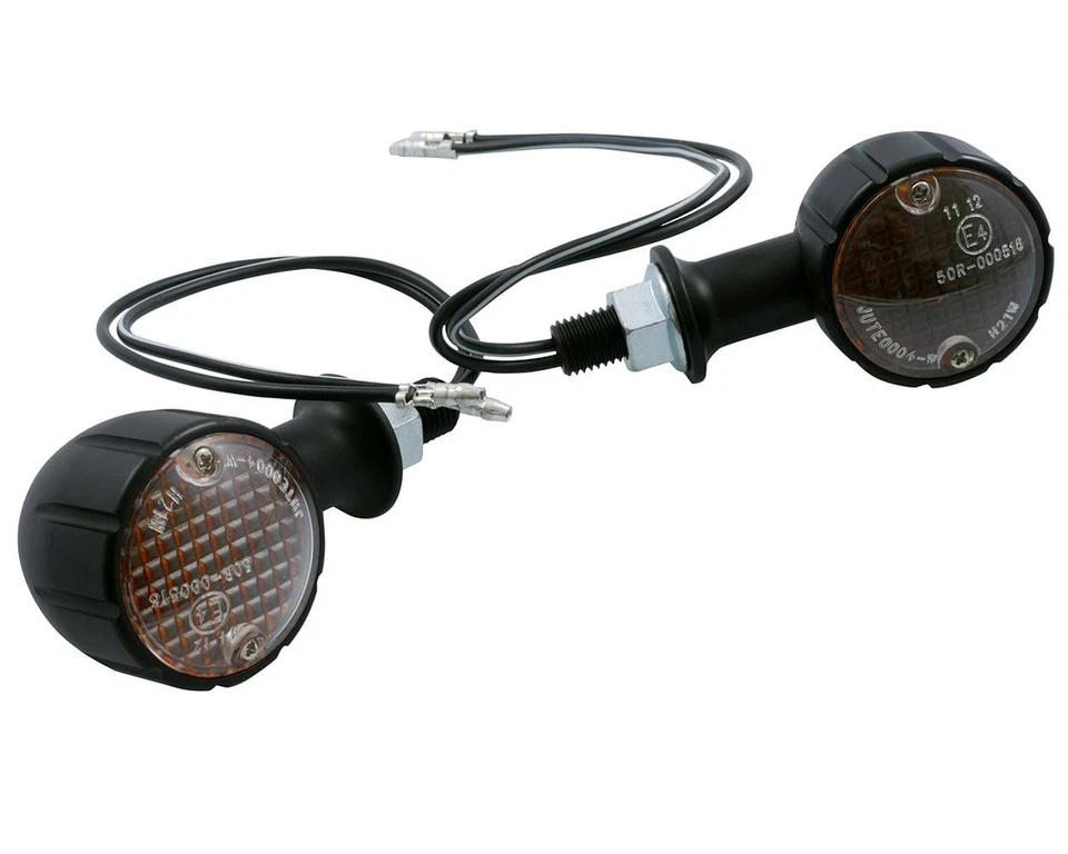 Blinker Arizona Mini Alu universal Motorrad kurzer Stiel, schwarz, Paar - Bild 1 von 1