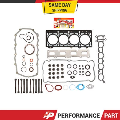 Juego completo de juntas pernos de cabeza para Plymouth Dodge Stratus Chrysler 2001 2,4 EDZ 148 Foto 1 de 4