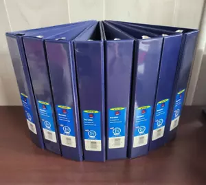 8 Avery Durable 3 Ring Binder 1.5" Blue NOS reference Library Recipes Office ... - Picture 1 of 3