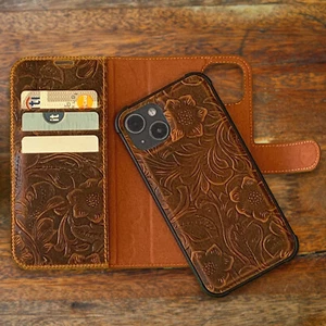 Funda iPhone 14/Plus/Pro/Pro Max - Parachoques magnético desmontable/ranuras de bloqueo RFID - Imagen 1 de 10