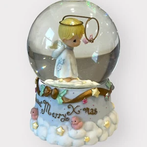 Precious Moments Hark The Herald Angels Sing Enesco Musical Waterball Globe 2001 - Imagen 1 de 10
