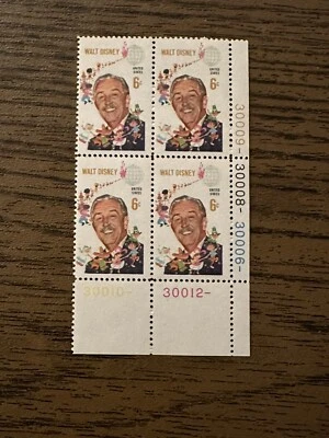 6c Walt Disney Stamps [4] MNH - Image 1 of 2