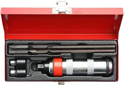 ANEX 3/8" IMPACT DRIVER WITH 6 BITS SET WITH STEEL CASE 1902 - Image 1 of 3