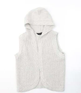 Dorothy Perkins Womens Grey V-Neck Acrylic Blend Cardigan Size M - Picture 1 of 12