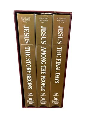 VHS, Jesus And His Times,  Reader's Digest, 3 Tape Box Set, 1991, Closed Caption - Image 1 of 4