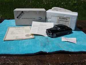 DANBURY MINT 1949 MERCURY CLUB COUPE BLACK MIB w/ TITLE & BROCHURE - Picture 1 of 12