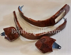 Bentley Gt Originale Radica Noce Inferiore Sedile Modanature 4pc Enorme Sconto A - Picture 1 of 2