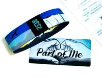 ZOX **PART OF ME** Blue BLOG Strap Medium NIP Wristband w/Card 