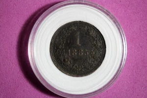 1885 Austria 1 Kreuzer Copper Coin #M20411 - Picture 1 of 2