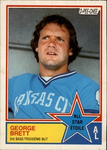 1983 O-Pee-Chee Baseball Card #388 George Brett AS
