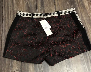 topshop Booty shorts Tweed New Summer Winter Trendy Pattern 15” Hip To Hip - Picture 1 of 4