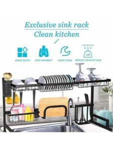Dish drying rack above the sink stainless steel kitchen supplies storage rack - Picture 1 of 4