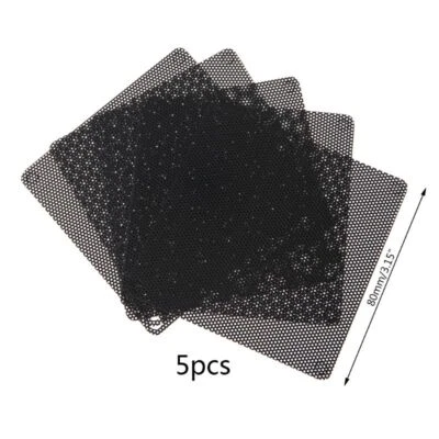 80mm Dust Filter for Computer Cooler Fan [5 Packs ] PC Fan Frame Dust Mesh - Image 1 of 4