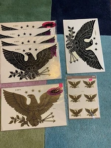 Meyercord Co. Eagles Decal Bundle Gold and Black New Vintage - Picture 1 of 6