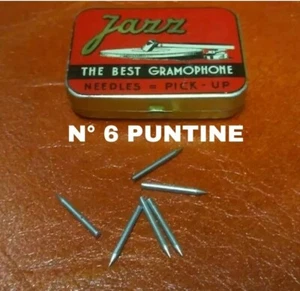 N°6 Puntine co.04EA speciali alta qualità needles pickup per grammofono d'epoca - Foto 1 di 1