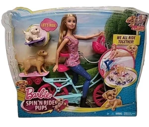 Muñeca Barbie Spin N Ride Pups Juego Caja Dañada   - Imagen 1 de 6
