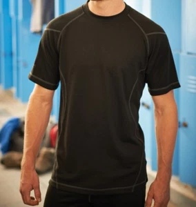 Mens REGATTA PROFESSIONAL PREMIUM BLACK baselayer top, Size XXL TRU114 - Picture 1 of 3