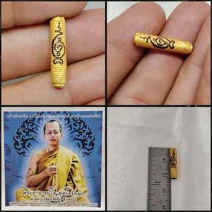 Takrud Nam Ok Bo Suem Sai by Phra Ajarn O Wealth Attracting Thai Amulet Talisman - Picture 1 of 1