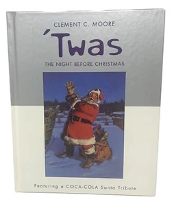 'Twas The Night Before Christmas Book Clement C Moore Coca-Cola Santa Hallmark - Imagen 1 de 6