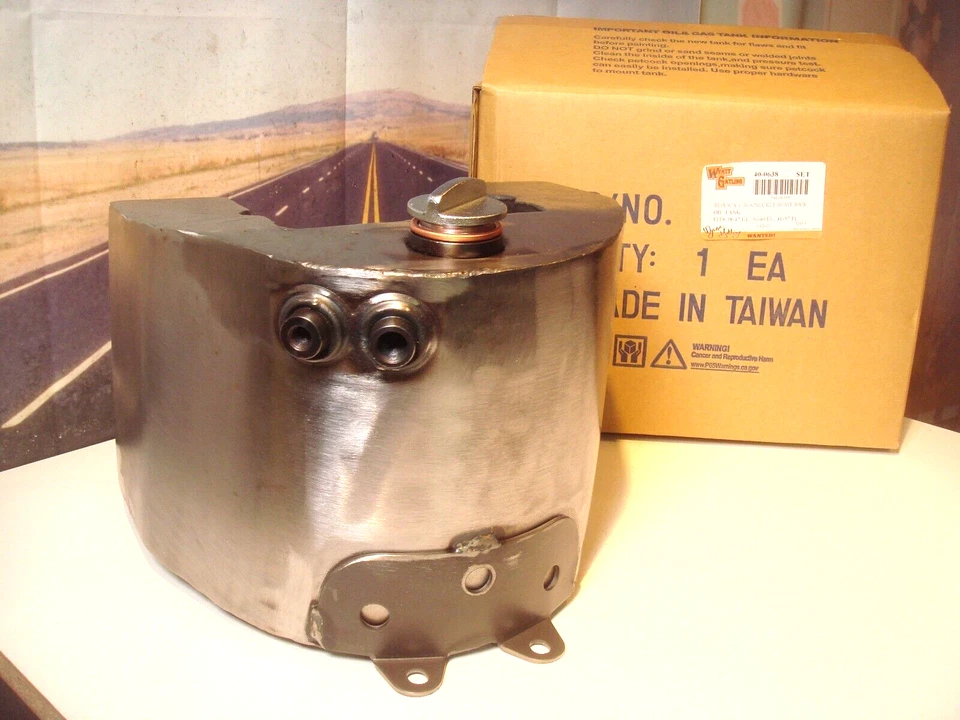 Harley tanque de aceite réplica nudillo UL 1938-47 EL 36-40 FL 41-57 V-Twin 40-0638 X9 Foto 1 de 4