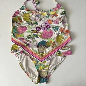 Pañuelo botánico Trina Turk Key West bufanda tankini parte superior e inferior fruncida 6 - Imagen 1 de 16