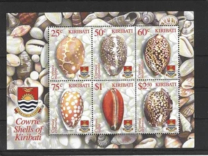 Peces animales marinos Kiribati bloque 48 almejas ** (mnh) - Imagen 1 de 1