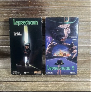 Lot Of 2 - Leprechaun And Leprechaun 3 VHS 1995 Horror Tape - Imagen 1 de 4
