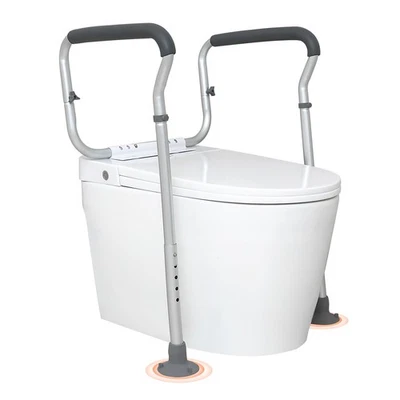 Uimoso Toilet Safety Rails Adjustable Toilet Seat Handles Grab Bars for Elderly - Image 1 of 4