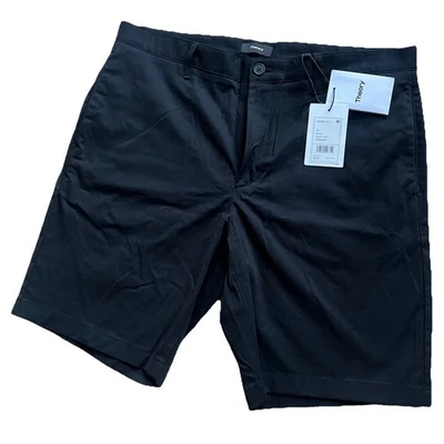 Pantalones Cortos Theory Zaine Atlas Sarga Negros Para Hombre Talla 36 Nuevos con Etiquetas Hechos en Turquía $195 Foto 1 de 4