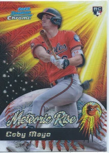 2025 Bowman Chrome Mega Box Meteoric Rise #MR-22 Coby Mayo - Baltimore Orioles - Bild 1 von 2