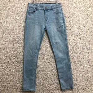 Mugsy Jeans 32x32 Mens Blue Denim PMT Clutch Skinny Stretch Medium Wash Casual - Picture 1 of 13