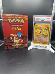 Pokemon Charizard PSA 8 Legendary Collection Non Holo + Lava Theme Deck Opened - Bild 1 von 8