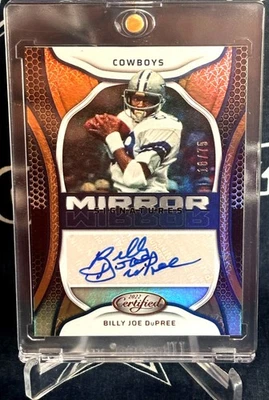 2022 Certified COPPER Mirror Dallas Cowboys BILLY JOE DuPREE Autograph AUTO #D - Image 1 of 4