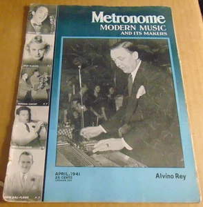 Metronome Magazine April 1941 Alvino Rey, Carnegie Hall, Bob Sylvester, Shep Fi - Picture 1 of 5