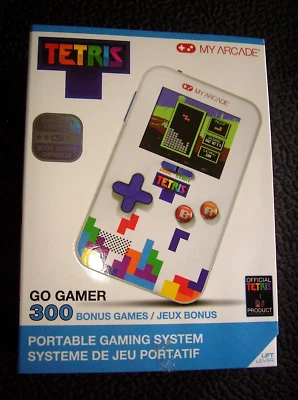 Tetris MY ARCADE GO GAMER 300 BONUS PORTABLE GAME SYSTEM Pocket Player Pro new - Image 1 of 4
