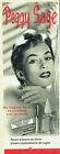 Publicité Advertising 520  1954  Peggy Sage vernis ongle rouge lèvres maquillage