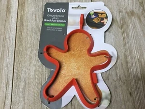 Tovolo Red Silicone Gingerbread Man Breakfast Shaper for Pancakes/Eggs - Picture 1 of 2