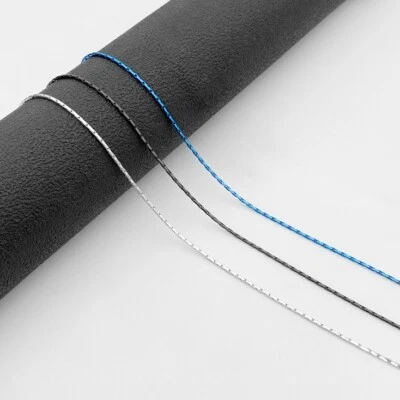 Feine Edelstahl Halskette mit langen eckigen Gliedern, Damen Herren Ankerkette - Bild 1 von 2