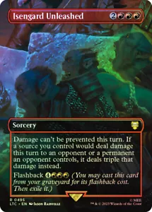 MTG FOIL Isengard Unleashed Borderless - El Señor de los Anillos Comandante #495 - Imagen 1 de 1