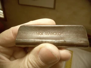 Vintage Nick Manoloff Deluxe Tone Bar Guitar Slide for Lap Steel #17 - Picture 1 of 6