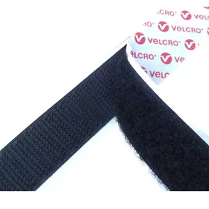 Cinta adhesiva trasera autoadhesiva marca VELCRO® PS14 30 mm gancho/bucle negro - Imagen 1 de 6