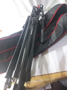 Manfrotto Tripod Video 351MVB2 & 503 Head With Manfrotto Carrying Case - Picture 1 of 7