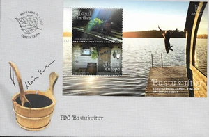 2017 Aaland Mi. Bl 16 FDC Finnische Saunakultur - Bild 1 von 1