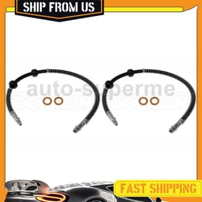 Juego de mangueras de freno delanteras 2x para Mercedes-Benz C63 AMG S 2015-2018 4,0 L Foto 1 de 4