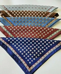 New handkerchief mask bandana silken polyester made In Italy - Picture 1 of 2