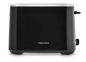 Morphy Richards Equip 2 Slice Toaster Black, Removable Crumb Tray, 222064 - Picture 1 of 4